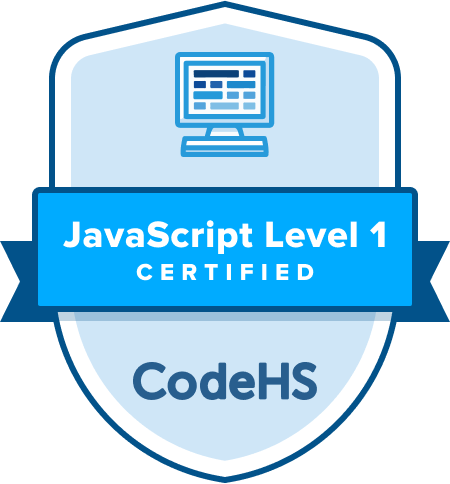 JavaScript Certification Badge